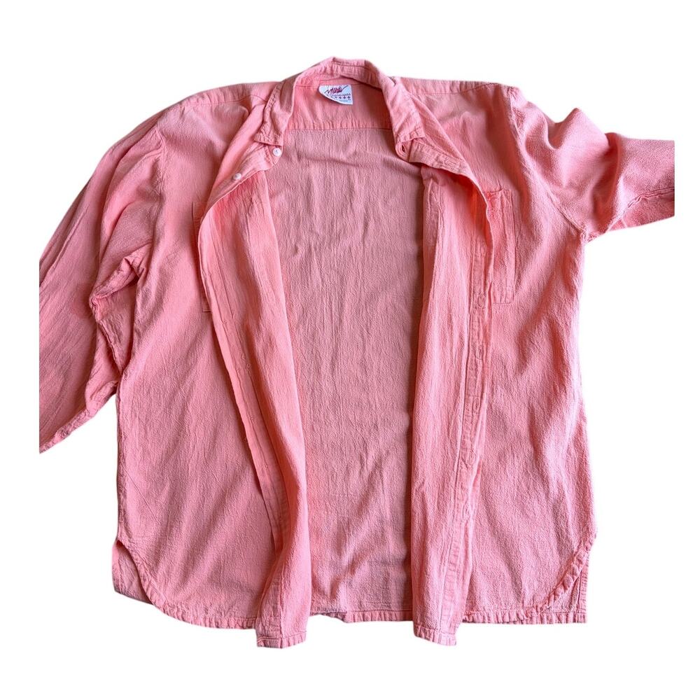 Maria de Guadalajara Pink 100%Cotton Oversized Shirt Sz L - Picture 3 of 10